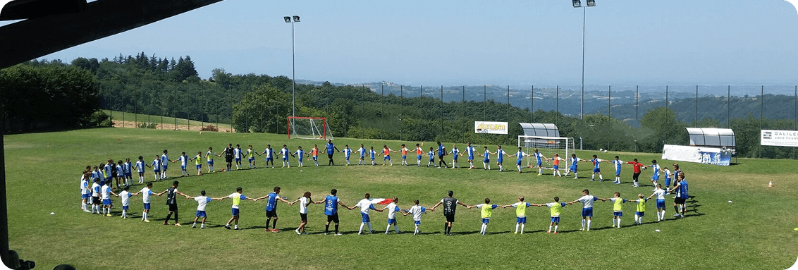Youth football training circle on the VIEC campus